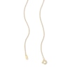 Thumbnail Image 2 of 1/6 CT. T.W. Certified Lab-Grown Diamond Heart Necklace in Sterling Silver with 10K Gold Plate (F/VS2)