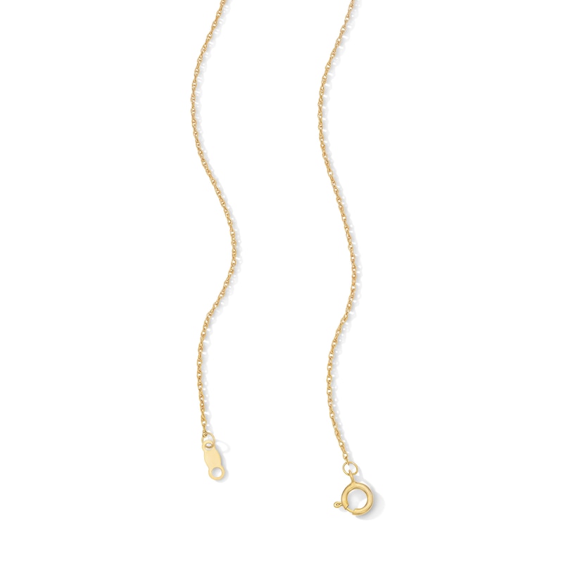 Main Image 2 of 1/6 CT. T.W. Certified Lab-Grown Diamond Heart Necklace in Sterling Silver with 10K Gold Plate (F/VS2)