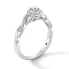 Thumbnail Image 3 of 1/3 CT. T.W. Certified Lab-Grown Diamond Frame Engagement Ring in Sterling Silver (F/SI2)