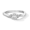 Thumbnail Image 1 of 1/5 CT. T.W. Certified Lab-Grown Diamond Engagement Ring in Sterling Silver (F/SI2)