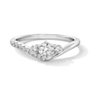 Thumbnail Image 1 of 1/2 CT. T.W. Certified Lab-Grown Diamond Three-Stone Engagement Ring in Sterling Silver (F/SI2)