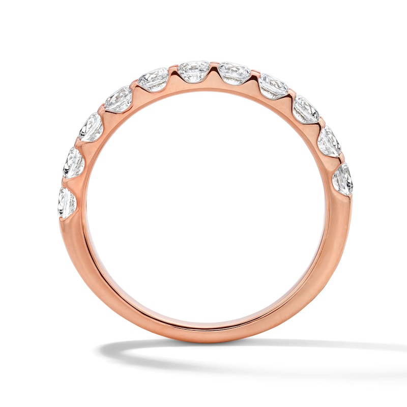 Main Image 3 of 5/8 CT. T.W. Diamond Anniversary Band in 10K Rose Gold