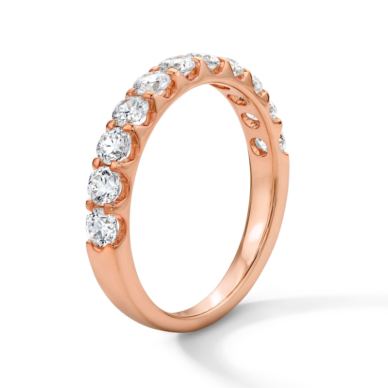 Main Image 5 of 5/8 CT. T.W. Diamond Anniversary Band in 10K Rose Gold