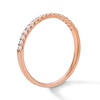 Thumbnail Image 5 of 1/6 CT. T.W. Diamond Band in 14K Rose Gold (I/SI2)