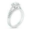 Thumbnail Image 2 of Previously Owned - 2 CT. T.W. Diamond Frame Soldered Bridal Set in 14K White Gold