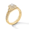 Thumbnail Image 3 of 5/8 CT. T.W. Emerald-Cut Diamond Frame Bridal Set in 14K Gold (I/SI2)