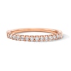 Thumbnail Image 1 of 1/4 CT. T.W. Certified Diamond Band in 14K Rose Gold (I/SI2)