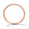 Thumbnail Image 2 of 1/4 CT. T.W. Certified Diamond Band in 14K Rose Gold (I/SI2)