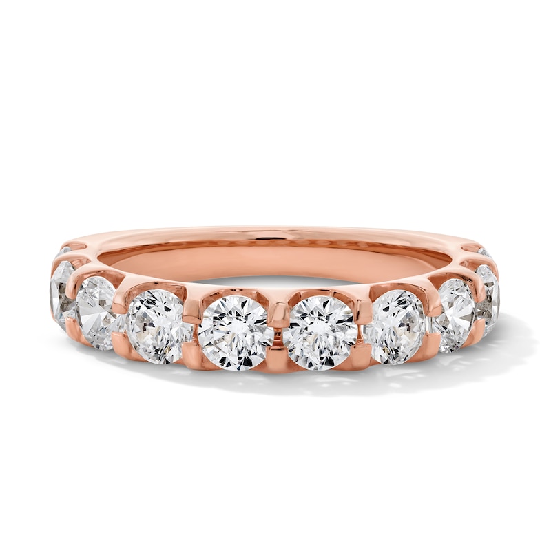Main Image 1 of 2 CT. T.W. Certified Lab-Grown Diamond Anniversary Band in 14K Rose Gold (F/VS2)