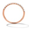 Thumbnail Image 3 of 1/4 CT. T.W. Diamond Anniversary Band in 14K Rose Gold