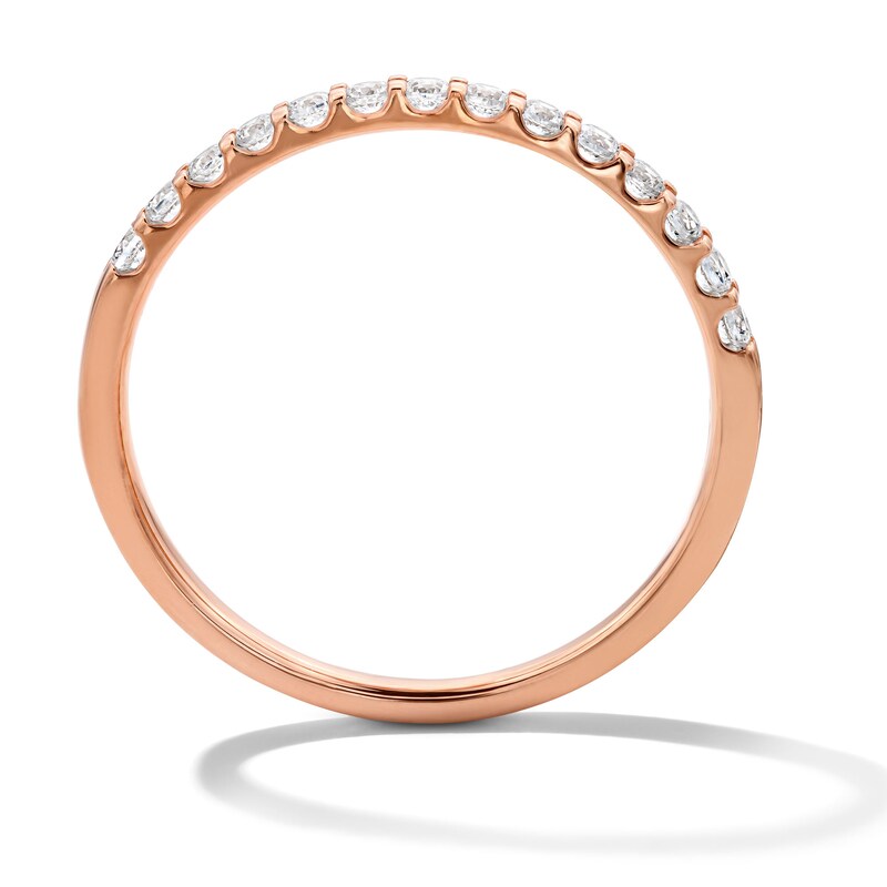 Main Image 3 of 1/4 CT. T.W. Diamond Anniversary Band in 14K Rose Gold