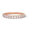 Thumbnail Image 1 of 3/8 CT. T.W. Diamond Anniversary Band in 10K Rose Gold