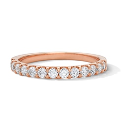 3/8 CT. T.W. Diamond Anniversary Band in 10K Rose Gold