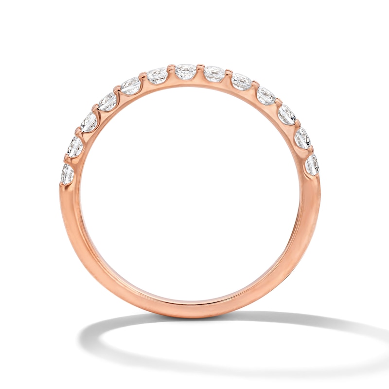 Main Image 3 of 3/8 CT. T.W. Diamond Anniversary Band in 10K Rose Gold