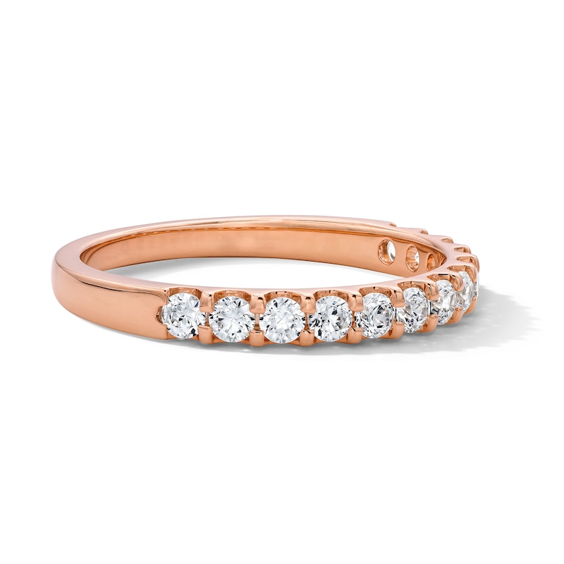 Main Image 4 of 3/8 CT. T.W. Diamond Anniversary Band in 10K Rose Gold