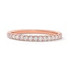Thumbnail Image 1 of 1/4 CT. T.W. Certified Lab-Grown Diamond Band in 14K Rose Gold (F/VS2)