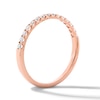 Thumbnail Image 3 of 1/4 CT. T.W. Certified Lab-Grown Diamond Band in 14K Rose Gold (F/VS2)