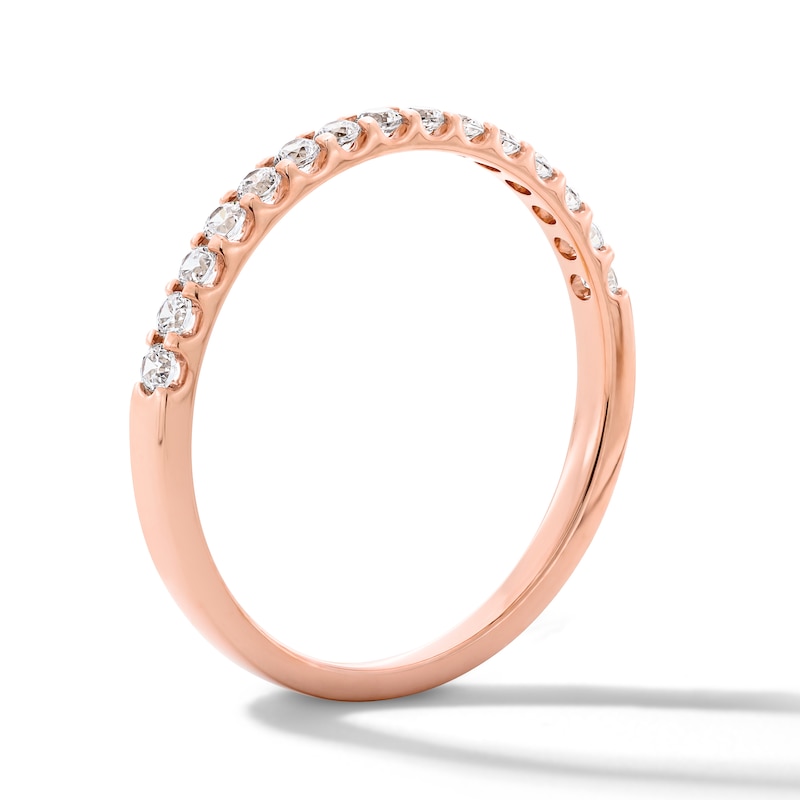 Main Image 3 of 1/4 CT. T.W. Certified Lab-Grown Diamond Band in 14K Rose Gold (F/VS2)
