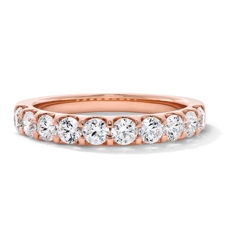 Main Image 1 of 1 CT. T.W. Certified Lab-Grown Diamond Band in 14K Rose Gold (F/VS2)