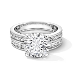 5 CT. T.W. Certified Lab-Grown Diamond Bridal Set in 14K White Gold (F/VS2)