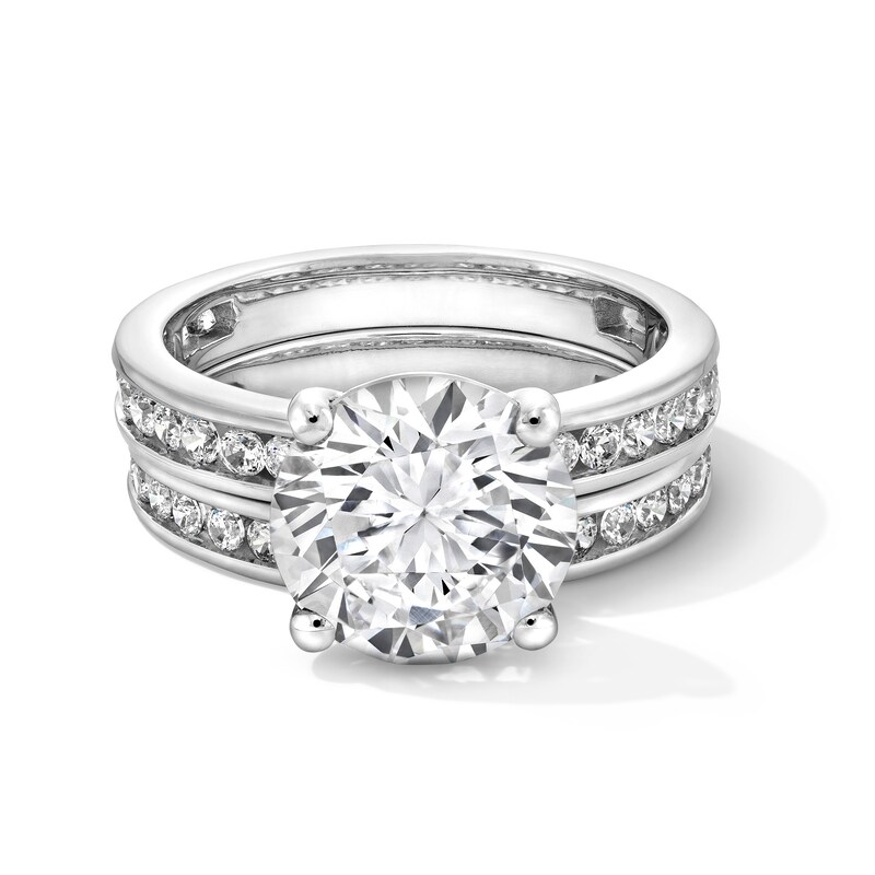 Main Image 1 of 5 CT. T.W. Certified Lab-Grown Diamond Bridal Set in 14K White Gold (F/VS2)
