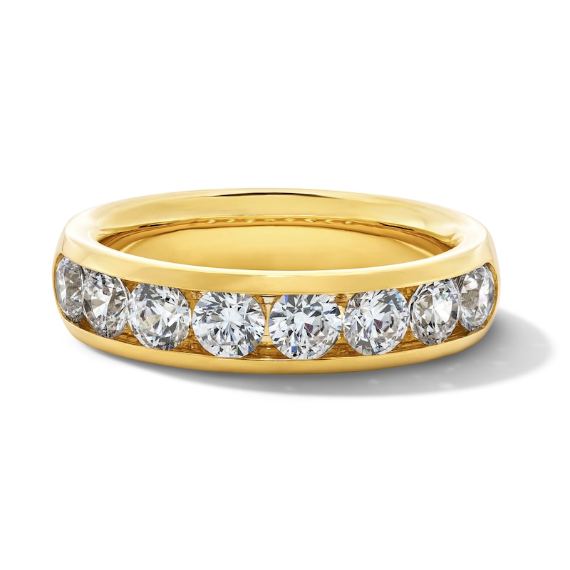 Main Image 1 of 2 CT. T.W. Certified Lab-Grown Diamond Channel-Set Band in 10K Gold (F/VS2)