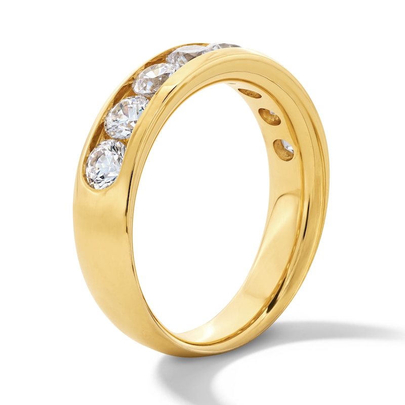 Main Image 3 of 2 CT. T.W. Certified Lab-Grown Diamond Channel-Set Band in 10K Gold (F/VS2)