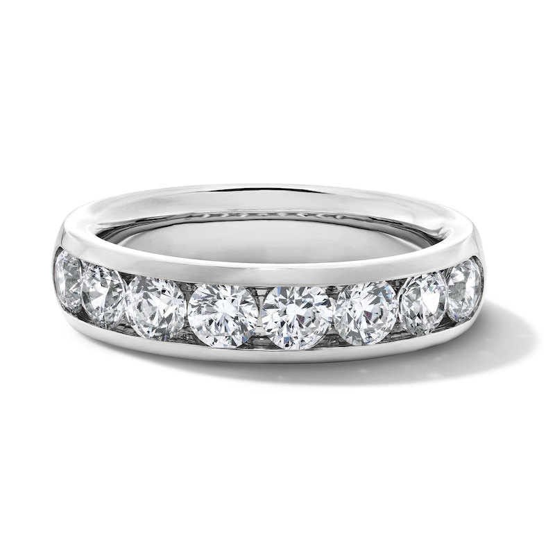 Main Image 1 of 2 CT. T.W. Certified Lab-Grown Diamond Channel-Set Band in 10K White Gold (F/VS2)