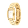 Thumbnail Image 2 of Ladies' Coach Reese Crystal Accent Gold-Tone IP Watch with Rectangular White Dial (Model: 14504316)