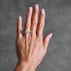 Thumbnail Image 2 of 5-1/2 CT. T.W. Pear-Shaped Certified Lab-Grown Diamond Bridal Set in 14K Yellow Gold (F/VS2)