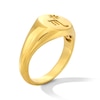Thumbnail Image 3 of Pavé-Set Citrine Scorpio Zodiac Signet Ring in Sterling Silver with 18K Gold Plate