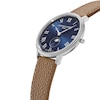Thumbnail Image 2 of Men's Frederique Constant Classics Moon Phase Watch with Blue Dial and Brown Leather Strap (Model: FC-206RN3S6)