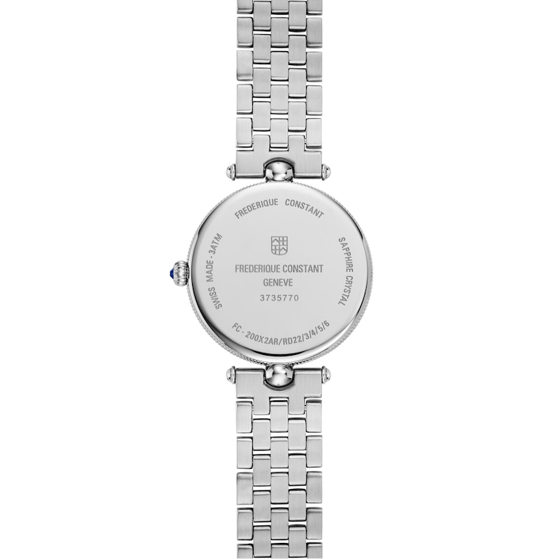 Main Image 3 of Ladies' Frederique Constant Art Deco 3/8 CT. T.W. Diamond Watch with Mother-of-Pearl Dial (Model: FC-200MPW2ARD6B)