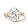 Thumbnail Image 1 of 2-1/2 CT. T.W. Oval Certified Lab-Grown Diamond Frame Engagement Ring in 14K Gold (F/VS2)