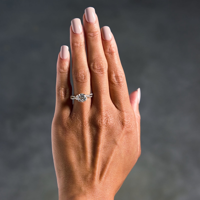 Main Image 2 of 2-1/3 CT. T.W. Certified Lab-Grown Diamond Engagement Ring in 14K Gold (F/VS2)