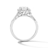 Thumbnail Image 3 of 2-1/2 CT. T.W. Emerald-Cut Certified Lab-Grown Diamond Frame Engagement Ring in 14K White Gold (F/VS2)
