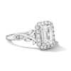 Thumbnail Image 4 of 2-1/2 CT. T.W. Emerald-Cut Certified Lab-Grown Diamond Frame Engagement Ring in 14K White Gold (F/VS2)