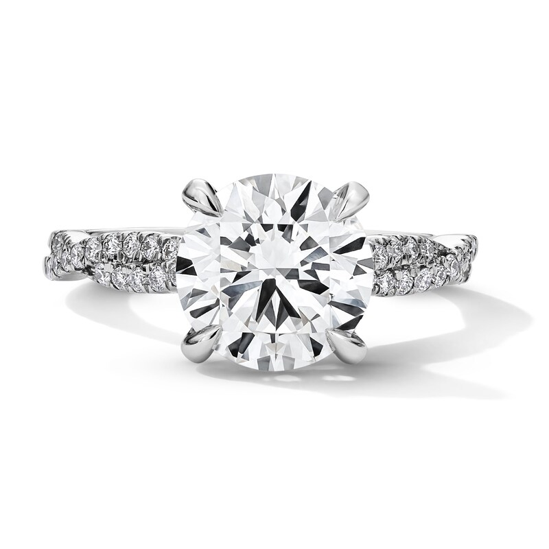Main Image 1 of 3-1/3 CT.T.W. Certified Lab-Grown Diamond Engagement Ring in 14K White Gold (F/VS2)