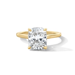 3 CT. T.W. Certified Lab-Grown Diamond Cushion-Cut Solitaire Engagement Ring in 14K Gold (F/VS2)