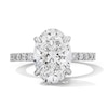 Thumbnail Image 1 of 4-1/2 CT. T.W. Oval Certified Lab-Grown Diamond Engagement Ring in 14K White Gold (F/VS2)