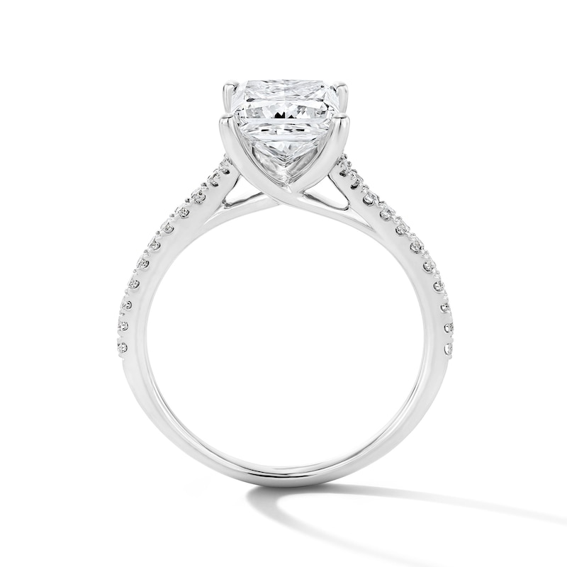 Main Image 3 of 2-1/4 CT. T.W. Princess-Cut Certified Lab-Grown Diamond Engagement Ring in 14K White Gold (F/VS2)