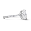 Thumbnail Image 4 of 2-1/4 CT. T.W. Oval Certified Lab-Grown Diamond Engagement Ring in 14K White Gold (F/VS2)