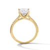Thumbnail Image 3 of 2-1/4 CT. T.W. Princess-Cut Certified Lab-Grown Diamond Engagement Ring in 14K Gold (F/VS2)