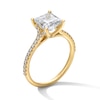 Thumbnail Image 5 of 2-1/4 CT. T.W. Princess-Cut Certified Lab-Grown Diamond Engagement Ring in 14K Gold (F/VS2)