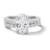 Thumbnail Image 1 of Vera Wang Love 5-1/5 CT. T.W. Oval Certified Lab-Grown Diamond Bridal Set in 14K White Gold (F/VS2)