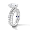 Thumbnail Image 5 of Vera Wang Love 5-1/5 CT. T.W. Oval Certified Lab-Grown Diamond Bridal Set in 14K White Gold (F/VS2)