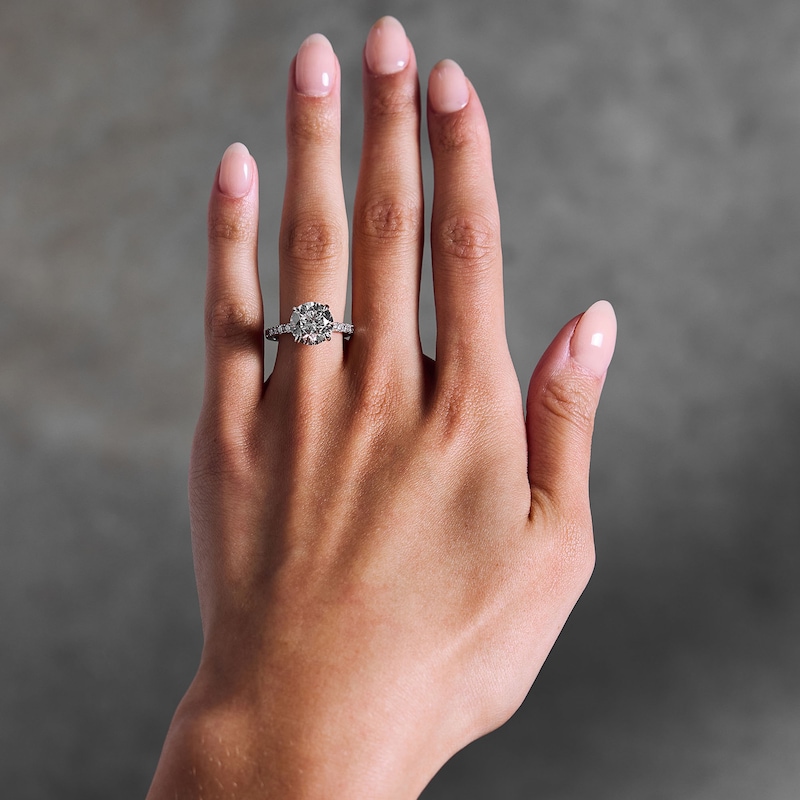 Main Image 2 of 4-1/2 CT. T.W. Certified Lab-Grown Diamond Engagement Ring in 14K White Gold (F/VS2)