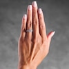 Thumbnail Image 2 of 1 CT. T.W. Certified Lab-Grown Diamond Cushion Frame Engagement Ring in 14K White Gold (F/VS2)