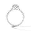 Thumbnail Image 3 of 1 CT. T.W. Pear-Shaped Certified Lab-Grown Diamond Frame Engagement Ring in 14K White Gold (F/VS2)