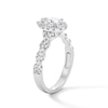 Thumbnail Image 5 of 1 CT. T.W. Pear-Shaped Certified Lab-Grown Diamond Frame Engagement Ring in 14K White Gold (F/VS2)